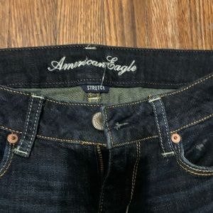 american eagle stretch skinny leg jeans: size 8